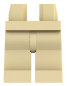 Preview: LEGO® Beine / Hose in Tan für Minifiguren Vorderseite