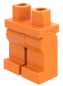Preview: LEGO® Beine / Hose in Orange für Minifiguren Schrägansicht