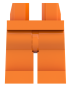 Preview: LEGO® Beine / Hose in Orange für Minifiguren Vorderseite