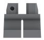 Preview: LEGO® kurze Beine in Dark Bluish Grayfür Minifiguren Vorderseite