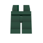 Preview: LEGO® Beine / Hose in Dunkelgrün / Dark Green für Minifiguren Vorderseite