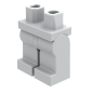 Preview: LEGO® Beine / Hose in Light Bluish Gray für Minifiguren Schrägansicht