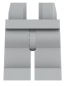 Preview: LEGO® Beine / Hose in Light Bluish Gray für Minifiguren Vorderseite