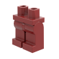 Preview: LEGO® Beine / Hose in Dunkelrot / Dark Red für Minifiguren Schrägansicht