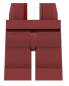 Preview: LEGO® Beine / Hose in Dunkelrot / Dark Red für Minifiguren Vorderseite