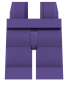 Preview: LEGO® Beine / Hose in Dark Purple für Minifiguren Vorderseite