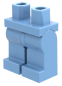 Preview: LEGO® Beine / Hose in Medium Blue für Minifiguren Schrägansicht
