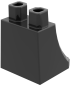 Preview: LEGO® Schwarz Rock für Minifiguren ISO 1