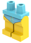 Preview: LEGO® Beine mit hellblauem Badeanzug in Schrägansicht