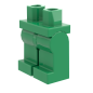 Preview: LEGO® Beine / Hose in Grün für Minifiguren Schrägansicht