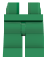 Preview: LEGO® Beine / Hose in Grün für Minifiguren Vorderseite