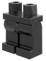 Preview: LEGO® Beine / Hose in Schwarz für Minifiguren Schrägansicht