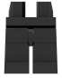 Preview: LEGO® Beine / Hose in Schwarz für Minifiguren Vorderseite