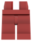 Preview: LEGO® Beine / Hose in Rot für Minifiguren Vorderseite