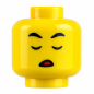 Preview: Bild 2: LEGO® Minifiguren-Kopf mit geschlossenen Augen und schlafendem Gesicht