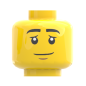 Preview: LEGO® Kopf Doppelgesicht freundlich entspannt lächelnd