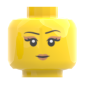 Preview: LEGO® Kopf Doppelgesicht mit Stirnschmuck fröhlich lächelnd