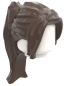 Preview: LEGO® Langhaar-Frisur mit Pferdeschwanz in Dark Brown