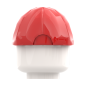 Preview: LEGO® Baseballcap in Rot Rückansicht