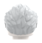 Preview: LEGO® zurückgekämmte Haare in Light Bluish Gray Rückseite