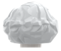 Preview: LEGO® Haare in Light Bluish Gray mit lockiger Struktur Rückansicht