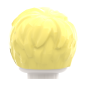 Preview: LEGO® strukturierte Kurzhaar-Frisur in Bright Light Yellow Rückseite