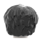 Preview: LEGO® voluminöse Kurzhaar-Frisur in Black Rückseite