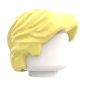 Preview: LEGO® blonde Haare mit ausgearbeiteten Strähnen Seitenansicht