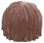 Preview: LEGO® Kurzhaar-Frisur in Reddish Brown strukturierte Rückseite