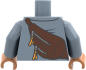 Preview: LEGO® Minifiguren Torso mit hellblauer Jacke und diagonaler Umhängetasche hinten