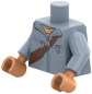 Preview: LEGO® Minifiguren Torso mit hellblauer Jacke und diagonaler Umhängetasche ISO