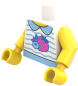 Preview: LEGO® Minifiguren Torso mit gestreiftem Shirt und Erdbeermuster ISO