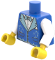 Preview: LEGO® Minifiguren Torso mit blauer Weste, Fliege und weißen Ärmeln ISO