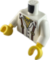 Preview: LEGO® Minifiguren Torso weißes Hemd mit Hosenträgern und Halstuch ISO