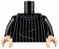 Preview: LEGO® Oberkörper gestreifter schwarzer Pullover Vorderseite