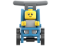 Preview: LEGO City Baby im blauen Kinderwagen Minifigur Familien Szene