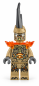 Preview: Bild 2: LEGO® NINJAGO Earth Monster mit langen Hörnern und orangefarbener Kristallrüstung