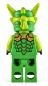 Preview: LEGO® NINJAGO Lloyd Rückseite mit grün-goldenem Drachen-Design