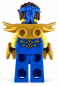 Preview: LEGO® NINJAGO Jay Rückseite mit goldener Schulterrüstung und Drachen-Design