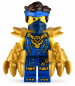 Preview: LEGO® NINJAGO Jay mit blauer Ninja-Tunika, Schulterrüstung und goldenen Drachenkrallen