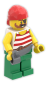 Preview: LEGO Pirat seitlich mit Säbel – Abenteuer Minifigur