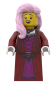 Preview: LEGO® Lady bdp352 mit fröhlichem Gesicht und violetter Korsettschnürung