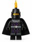 Preview: LEGO® Schlangenritter cas593 mit schwarzem Helm und gelbem Federbusch – Vorderansicht