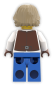 Preview: LEGO® Schmied Minifigur mit bedruckter brauner Weste – Rückansicht