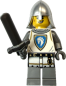 Preview: LEGO Ritter Minifigur mit Schwert Vorderseite