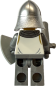 Preview: LEGO Ritter Minifigur Rückseite mit Rüstung