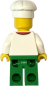 Preview: LEGO Koch Minifigur Rückansicht