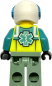 Preview: LEGO City Rettungshubschrauber Pilot Minifigur mit medizinischem Symbol auf der Rückseite