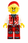 Preview: LEGO® City Mann mit roter Mütze, blonden Haaren, Schutzbrille und weiß-roter Jacke
