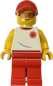 Preview: LEGO City Rettungsschwimmer Minifigur mit Cap und Sonnenbrille